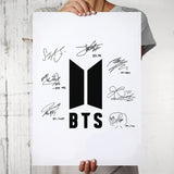 BTS - All Members Autograph Collage Name Poster