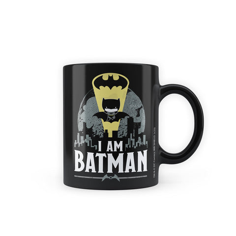 DC Comics - I AM Batman Chibi Black Patch Coffee Mug