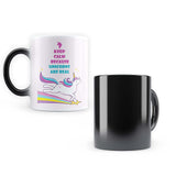 Unicorn - keep Calm Heat Sensitive Magic Coffee Mug