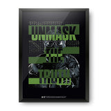 The Batman - Riddler Unmask the Truth Design A4 Wall Poster ( With Frame)