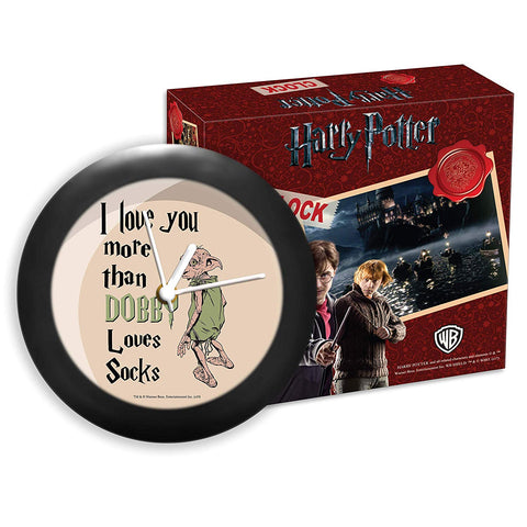 Harry Potter Love You More Than Dobby Table Clock