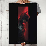 The Batman - Red Hero Design A4 Size Wall Decor Poster (With Frame)