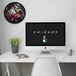 Friends On The Couch Wall Clock