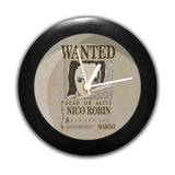 One Piece Nico Robin Wanted Poster - Table Clock