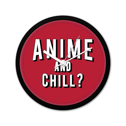 Anime and Chill - Wall Clock