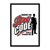 How I Met Your Mother Bro Code Poster