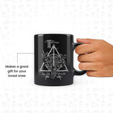 Harry Potter - Triangle Design Premium Black Patch Coffee Mug 350ml