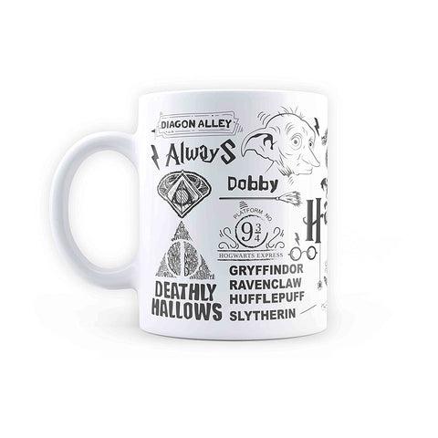 Harry Potter Infographic Black - Coffee Mug