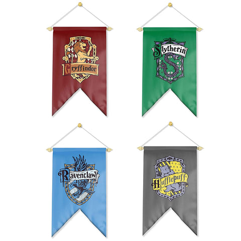 Harry Potter Gift Set - Set of 4 Houses Banner Flag Banner