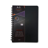 Black Single Subject A5 Wiro Notebook