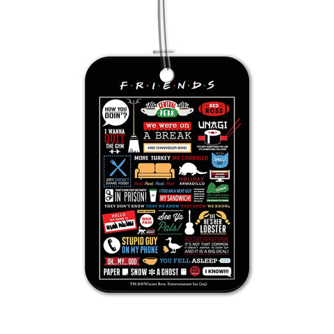 Friends TV Series Infographic Luggage Bag/Suitcase Tag