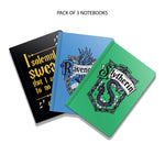 Harry Potter Combo Pack of 3 Binded Notebooks