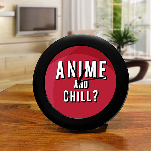Anime and Chill - Table Clock