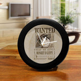 One Piece Monkey D Luffy Wanted Poster - Table Clock