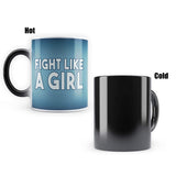 DC Comics- Wonder Woman Fight Like A Girl "Morphing Magic Heat Sensitive Mug