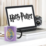 Harry Potter Hogwarts purple Crest Morphing Magic Heat Sensitive Coffee Mugs