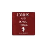 Game of Thrones I drink Wooden Coaster - Pack of 2