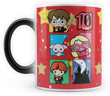Harry potter Hogwarts Chibi 10th Birthday Morphing Magic Heat Sensitive Coffee Mugs