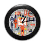 London Classic Plastic Round Table Clock
