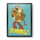 Scooby Doo Zoinks Design Wall Poster