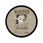 One Piece Nico Robin Wanted Poster - Wall Clock