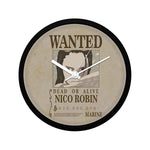 One Piece Nico Robin Wanted Poster - Wall Clock