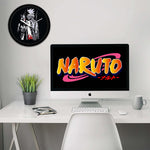 Anime Kakashi Design Round Wall Clock