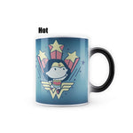 DC Comics- Wonder Woman Fight Like A Girl "Morphing Magic Heat Sensitive Mug