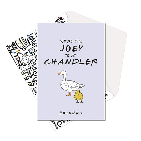 Friends TV Series Greeting Card - You're The Joey to My Chandler -Birthday Card