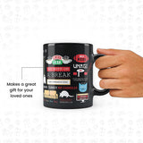 Friends TV Series - Infographic Black Patch Coffee Mug