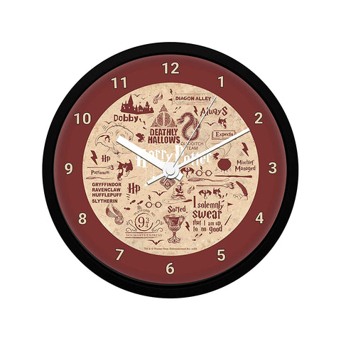 Harry Potter - Red Infographic Wall Clock New