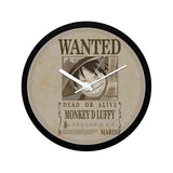 One Piece Monkey D Luffy Wanted Poster - Wall Clock