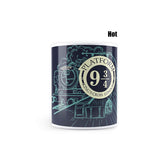 Harry Potter - Hogwarts Platform 9 3 By 4 Heat Sensitive Magic Coffee Mug