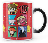 Harry potter Hogwarts Chibi 10th Birthday Morphing Magic Heat Sensitive Coffee Mugs