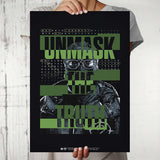 The Batman - Riddler Unmask the Truth Design A4 Wall Poster ( With Frame)