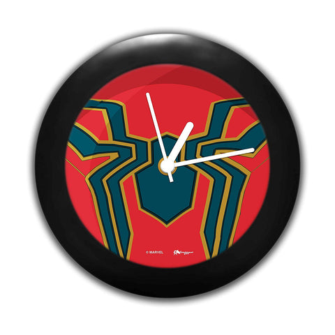 Marvel Iron Spider Logo Table Clock