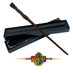Harry Potter - Set of House Crest Rakhi & Magic Wand