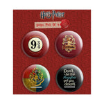 Harry Potter Pack of 4 Round Badges