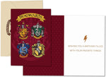 Harry Potter - Pack Of 2 (Infographic Red with Hogwarts Houses) Greeting card