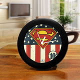 DC Comics Superman Logo Flag Table Clock