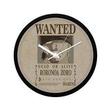 One Piece Roronoa Zoro Wanted Poster - Wall Clock