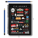 Friends TV Series Infographic A5 Notebook