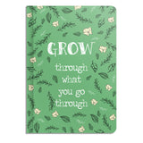 Grow Through Beautiful Quote Dotted A5 Binded Notebook