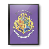 Harry Potter purple Crest Poster Without Frame