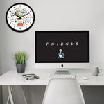Friends Tv Series Doodle Wall Clock ( with Numbering)
