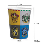 Harry Potter House Crest Disposable Paper Cups Pack of 10