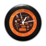Friends Tv Series Infographic Orange Table Clock
