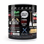 Friends TV Series - Set Of Infographic Coffee Mug & Designer Rakhi