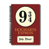 Harry Potter Hogwarts 9 3/4 A5 Daily Planner Notebook