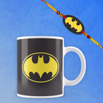 DC Comics - Set Of Batman Logo Coffee Mug & Designer Rakhi